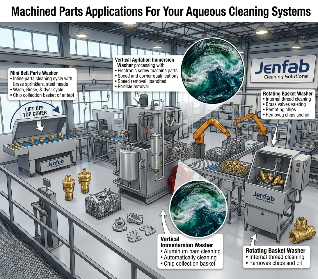 Machined Parts Applications For Your Aqueous Cleaning Systems
