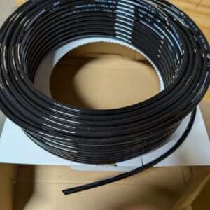 Tubing, Air, Black, Poly, 1/2"